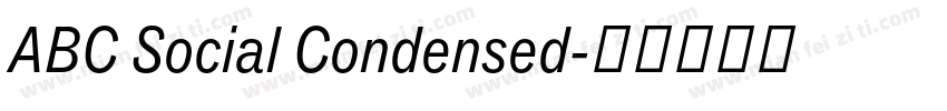 ABC Social Condensed字体转换